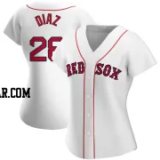 Kelvin Diaz Women's Boston Red Sox White Authentic Home Jersey