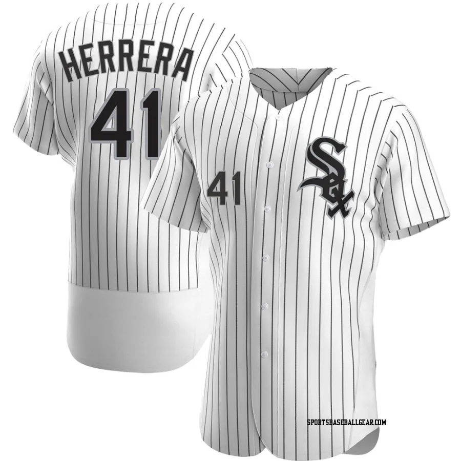 Kelvin Herrera Men's Chicago White Sox White Authentic Home Jersey