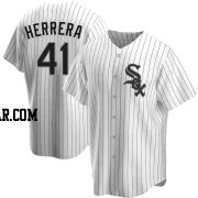 Kelvin Herrera Men's Chicago White Sox White Replica Home Jersey