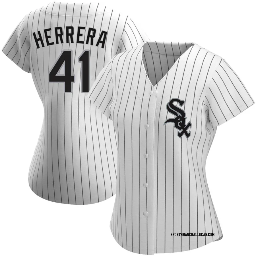 Kelvin Herrera Women's Chicago White Sox White Authentic Home Jersey