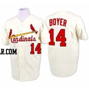 Ken Boyer Men's St. Louis Cardinals Cream Authentic 1964 Throwback Jersey