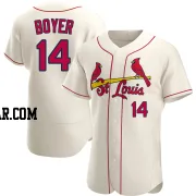 Ken Boyer Men's St. Louis Cardinals Cream Authentic Alternate Jersey