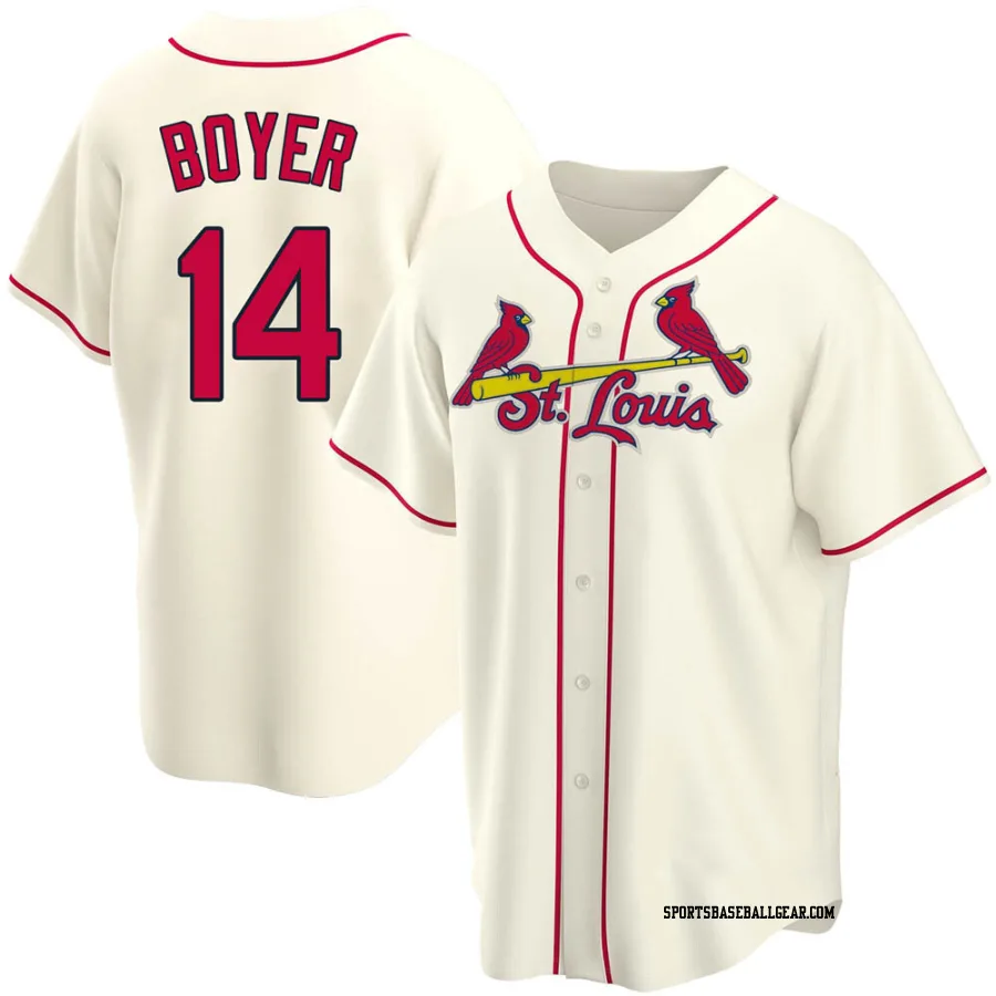 Ken Boyer Men's St. Louis Cardinals Cream Replica Alternate Jersey