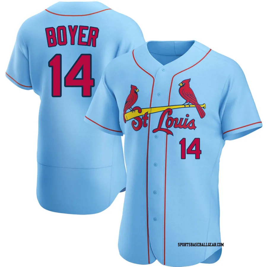 Ken Boyer Men's St. Louis Cardinals Light Blue Authentic Alternate Jersey