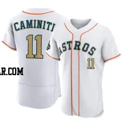 Ken Caminiti Men's Houston Astros Gold Authentic White 2023 Collection Jersey