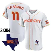 Ken Caminiti Men's Houston Astros White Authentic 2023 Space City Ready 2 Reign Flex Base Jersey