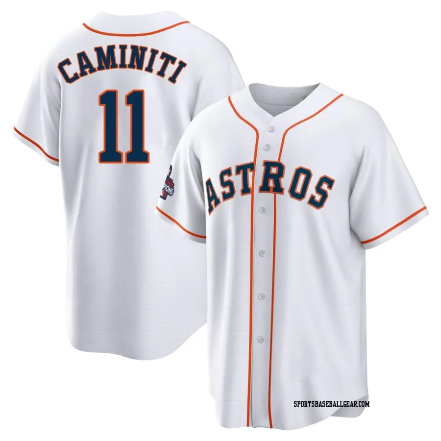 Ken Caminiti Men's Houston Astros White Replica 2022 World Series Champions Home Jersey