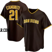 Ken Caminiti Men's San Diego Padres Brown Replica Road Jersey