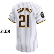 Ken Caminiti Men's San Diego Padres White Elite Home Patch Jersey