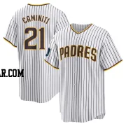 Ken Caminiti Men's San Diego Padres White Replica 2024 World Tour Seoul Series Home Jersey