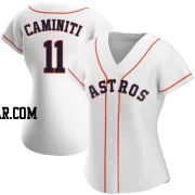 Ken Caminiti Women's Houston Astros White Replica Home Jersey