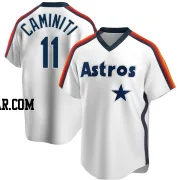 Ken Caminiti Youth Houston Astros White Replica Home Cooperstown Collection Team Jersey