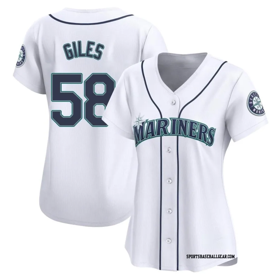 Ken Giles Women's Seattle Mariners White Limited Home Jersey