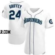 Ken Griffey Men's Seattle Mariners White Authentic Home Jersey