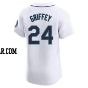 Ken Griffey Men's Seattle Mariners White Elite Home Jersey