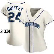 Ken Griffey Women's Seattle Mariners Cream Replica Alternate Jersey