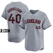 Ken Harrelson Men's Cleveland Guardians Gray Limited Road Jersey