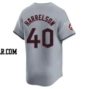 Ken Harrelson Men's Cleveland Guardians Gray Limited Road Jersey