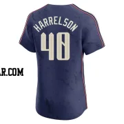 Ken Harrelson Men's Cleveland Guardians Navy Elite 2024 City Connect Jersey