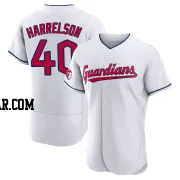 Ken Harrelson Men's Cleveland Guardians White Authentic Home Jersey