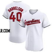 Ken Harrelson Men's Cleveland Guardians White Elite Home Jersey