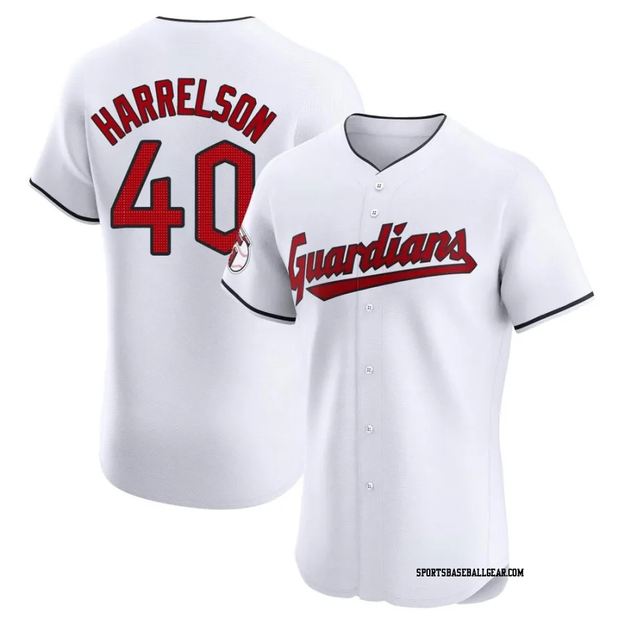 Ken Harrelson Men's Cleveland Guardians White Elite Home Jersey