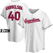 Ken Harrelson Men's Cleveland Guardians White Replica Home Jersey