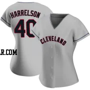 Ken Harrelson Women's Cleveland Guardians Gray Replica Road Jersey