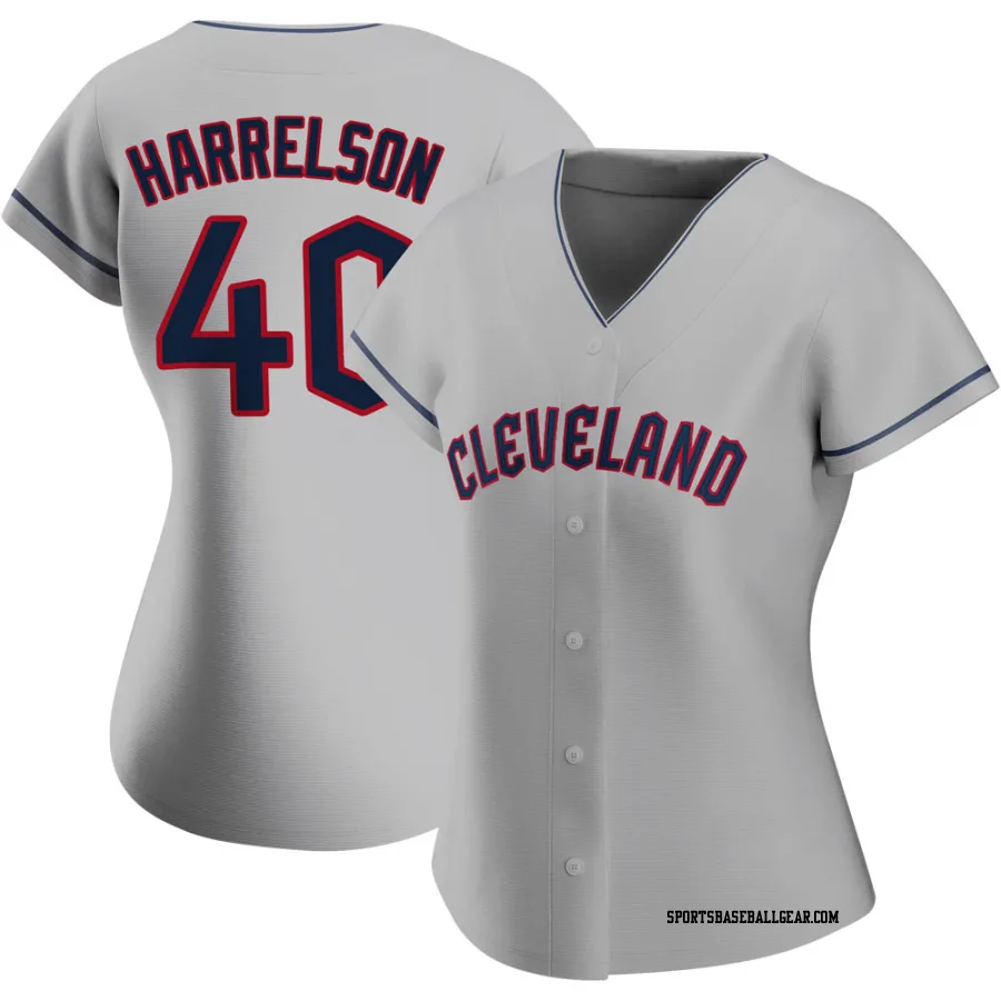 Ken Harrelson Women's Cleveland Guardians Gray Replica Road Jersey