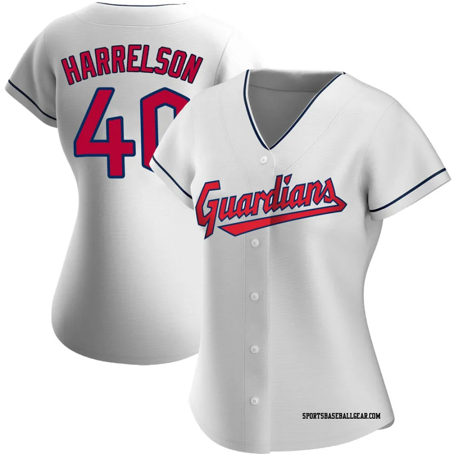 Ken Harrelson Women's Cleveland Guardians White Replica Home Jersey