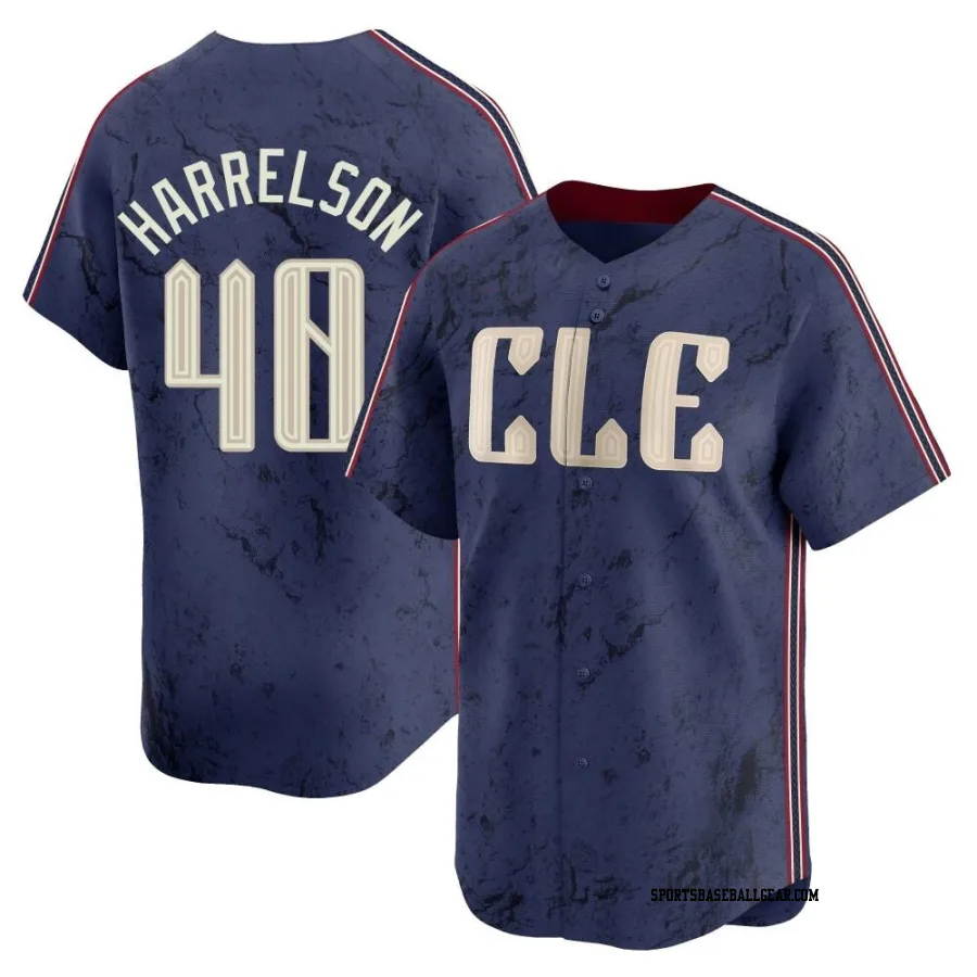 Ken Harrelson Youth Cleveland Guardians Navy Limited 2024 City Connect Jersey