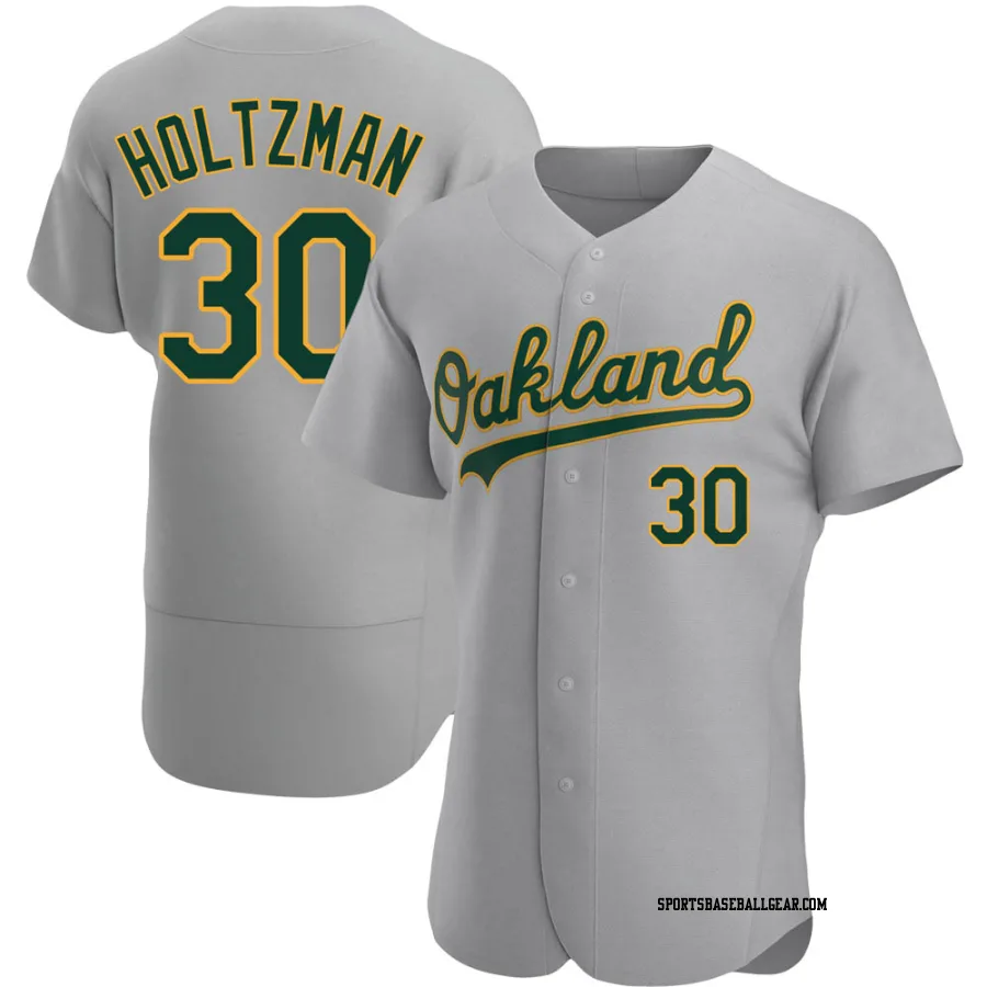 Ken Holtzman Men's Oakland Athletics Gray Authentic Road Jersey