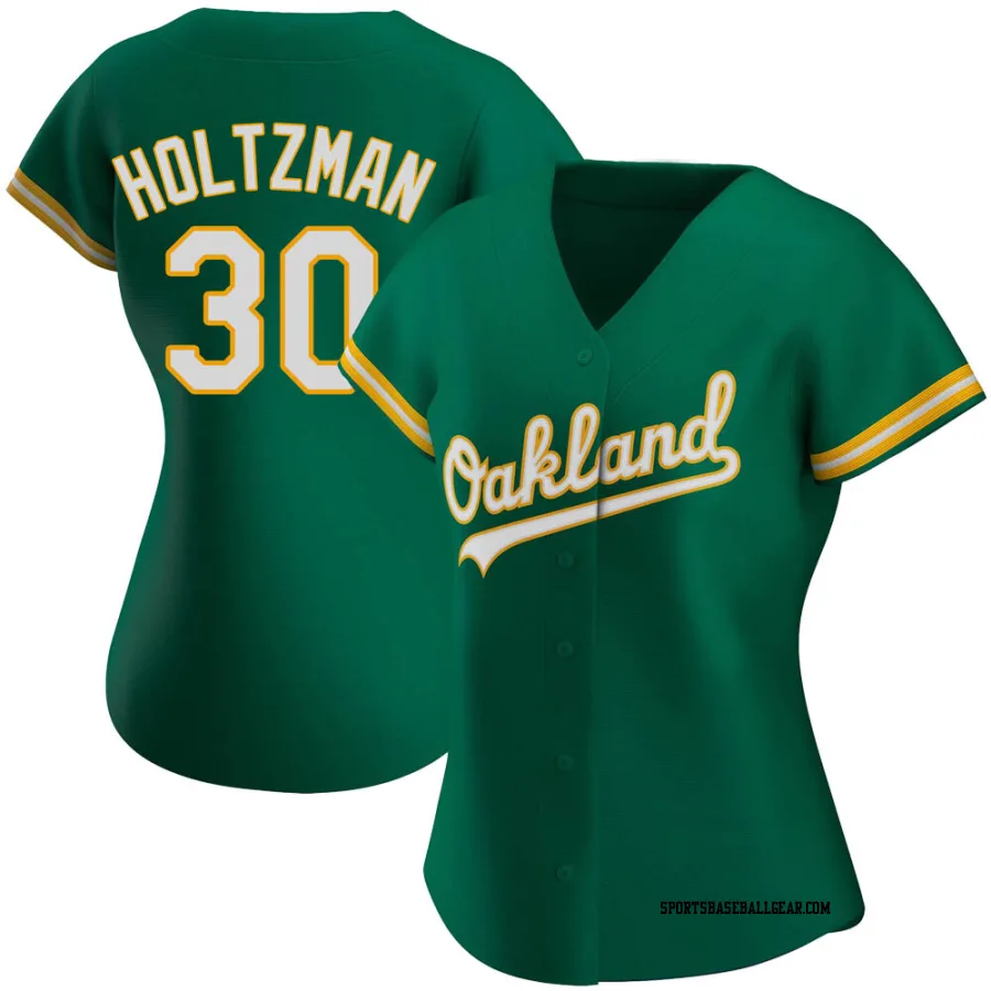 Ken Holtzman Women's Oakland Athletics Green Replica Kelly Alternate Jersey