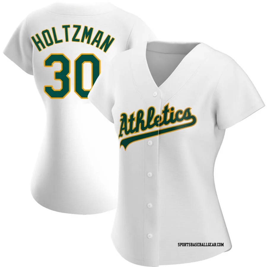 Ken Holtzman Women's Oakland Athletics White Authentic Home Jersey