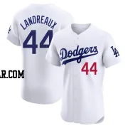 Ken Landreaux Men's Los Angeles Dodgers White Elite Home Jersey