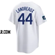 Ken Landreaux Men's Los Angeles Dodgers White Replica 2024 World Tour Seoul Series Home Jersey