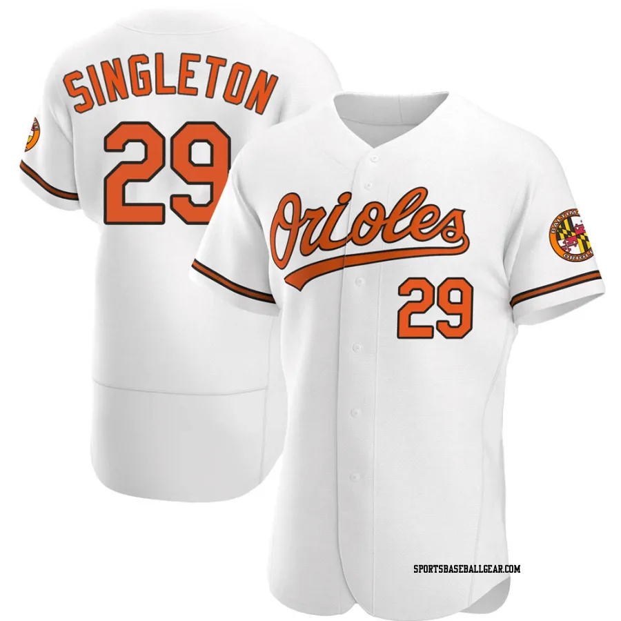 Ken Singleton Men's Baltimore Orioles White Authentic Home Jersey