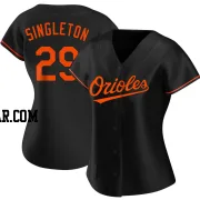 Ken Singleton Women's Baltimore Orioles Black Authentic Alternate Jersey