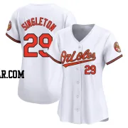 Ken Singleton Women's Baltimore Orioles White Limited Home Jersey