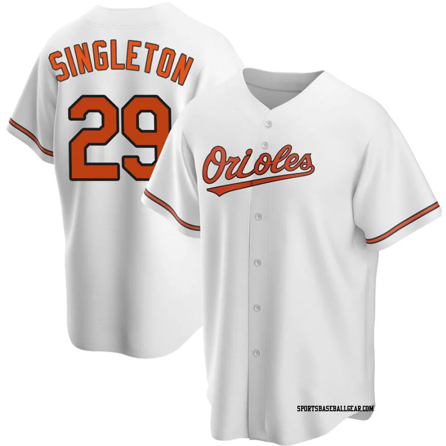 Ken Singleton Youth Baltimore Orioles White Replica Home Jersey