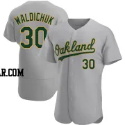 Ken Waldichuk Men's Oakland Athletics Gray Authentic Road Jersey