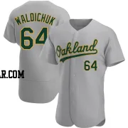 Ken Waldichuk Men's Oakland Athletics Gray Authentic Road Jersey