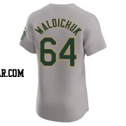 Ken Waldichuk Men's Oakland Athletics Gray Elite Road Jersey