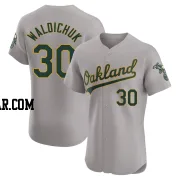 Ken Waldichuk Men's Oakland Athletics Gray Elite Road Jersey