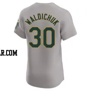 Ken Waldichuk Men's Oakland Athletics Gray Elite Road Jersey