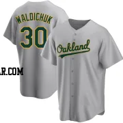 Ken Waldichuk Men's Oakland Athletics Gray Replica Road Jersey