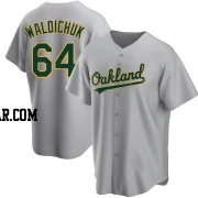 Ken Waldichuk Men's Oakland Athletics Gray Replica Road Jersey