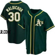 Ken Waldichuk Men's Oakland Athletics Green Replica Alternate Jersey