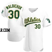 Ken Waldichuk Men's Oakland Athletics White Authentic Home Jersey