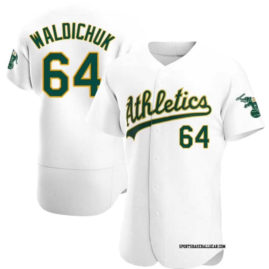 Ken Waldichuk Men's Oakland Athletics White Authentic Home Jersey